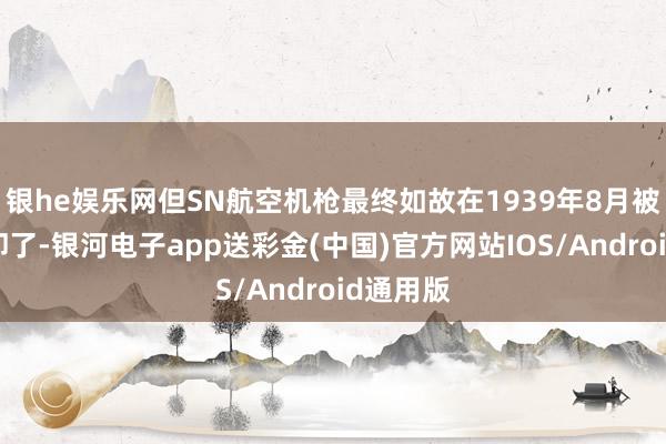 银he娱乐网但SN航空机枪最终如故在1939年8月被肃穆拒却了-银河电子app送彩金(中国)官方网站IOS/Android通用版