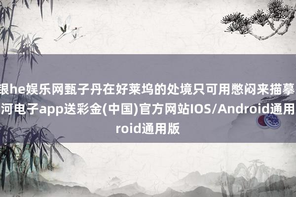 银he娱乐网甄子丹在好莱坞的处境只可用憋闷来描摹-银河电子app送彩金(中国)官方网站IOS/Android通用版